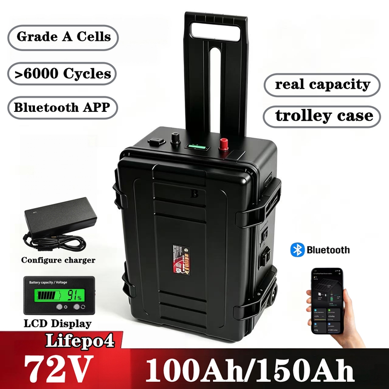 Lifepo4 72V 100Ah Battery Pack Ev - Paket Baterai Lithium LiFePO4 Tahan Air